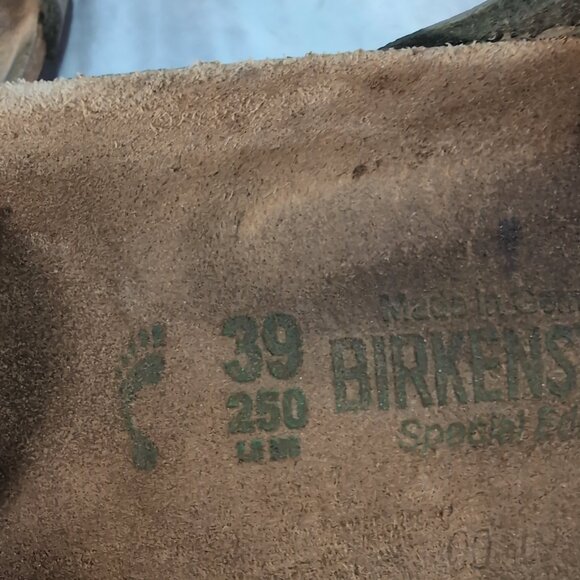 Birkenstock Madrid Gray Leather Slide Sandals – Women’s EU 39 / US 8 - Picture 4 of 9